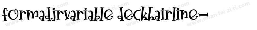 formadjrvariable deckhairline字体转换